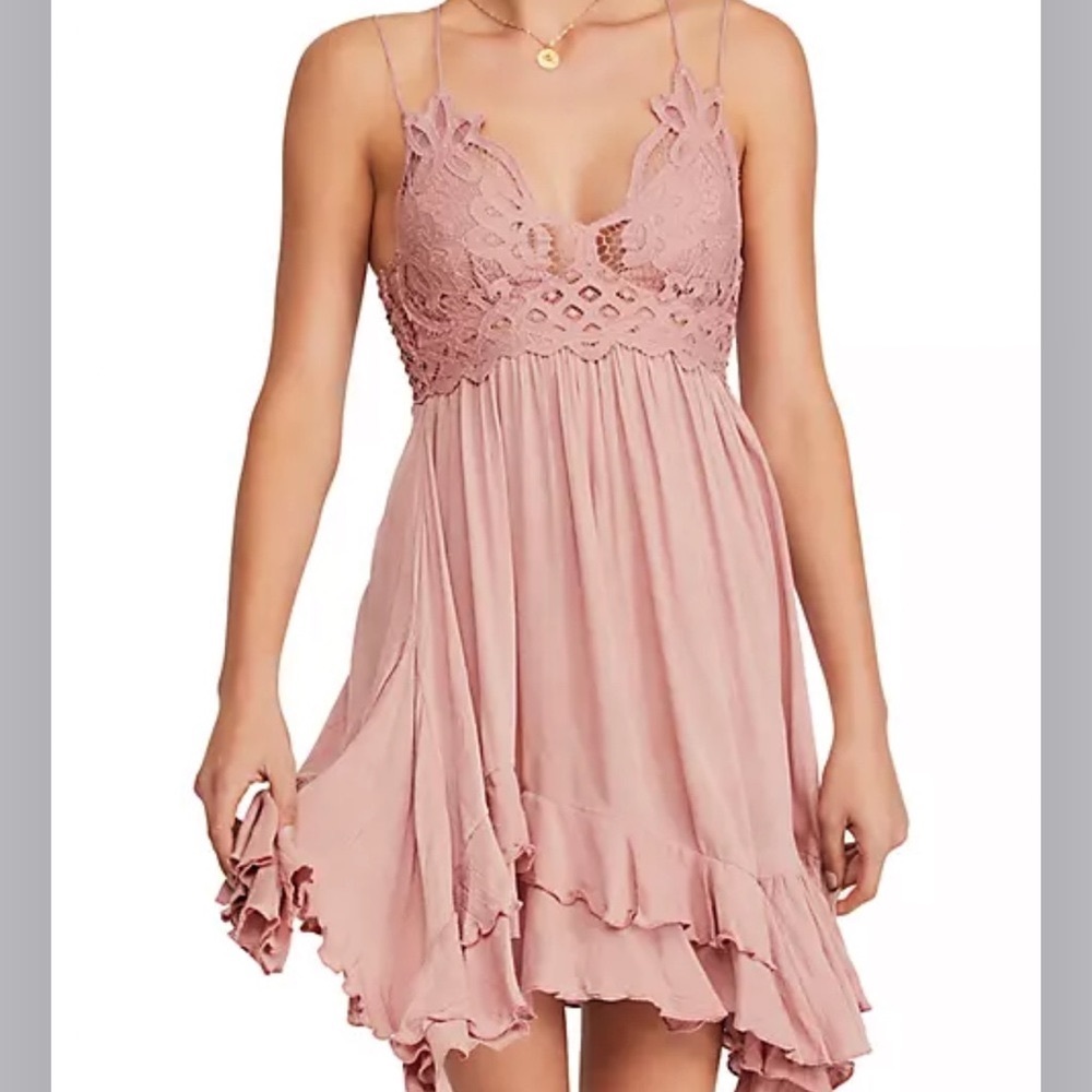 Free People Adella slip dress.